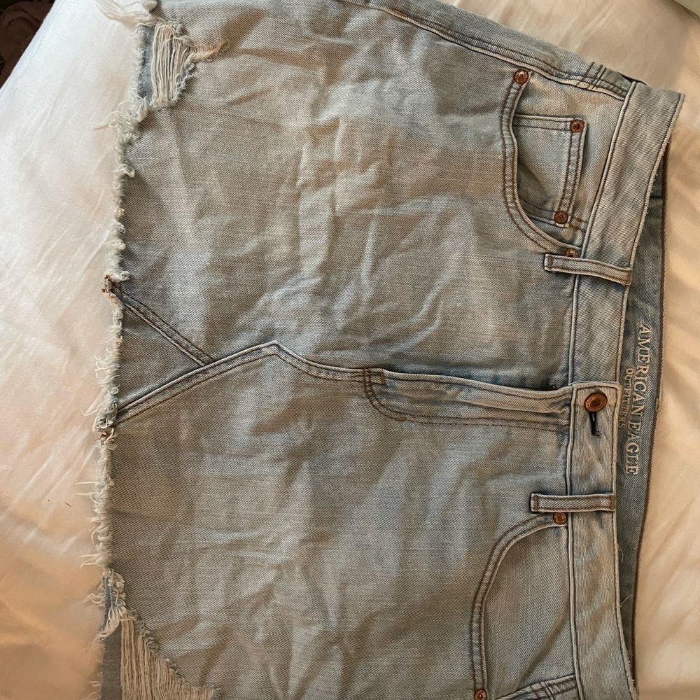 American eagle jean skirt